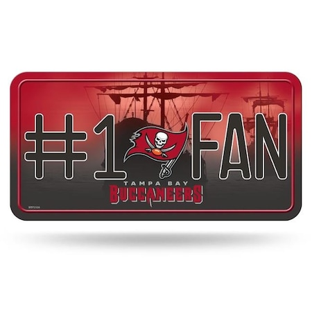 Rico Industries Rico Industries 1140720983 Tampa Bay Buccaneers License Plate - No.1 Fan 1140720983